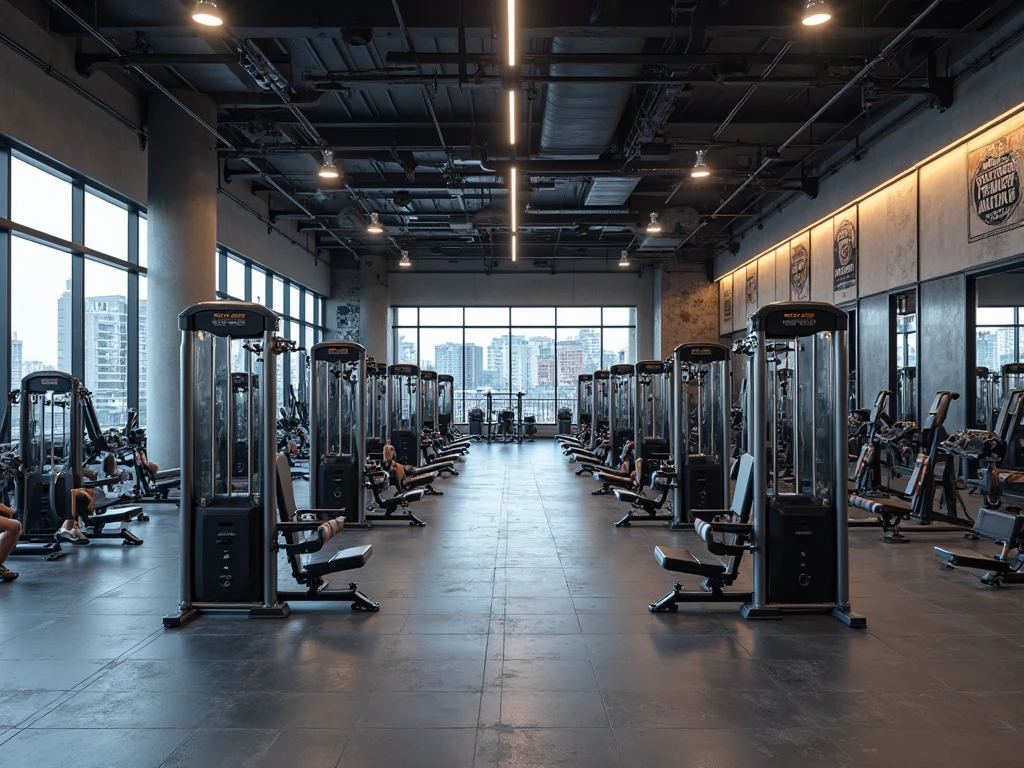 Modern gym featuring seated, lying, and standing leg curl machines