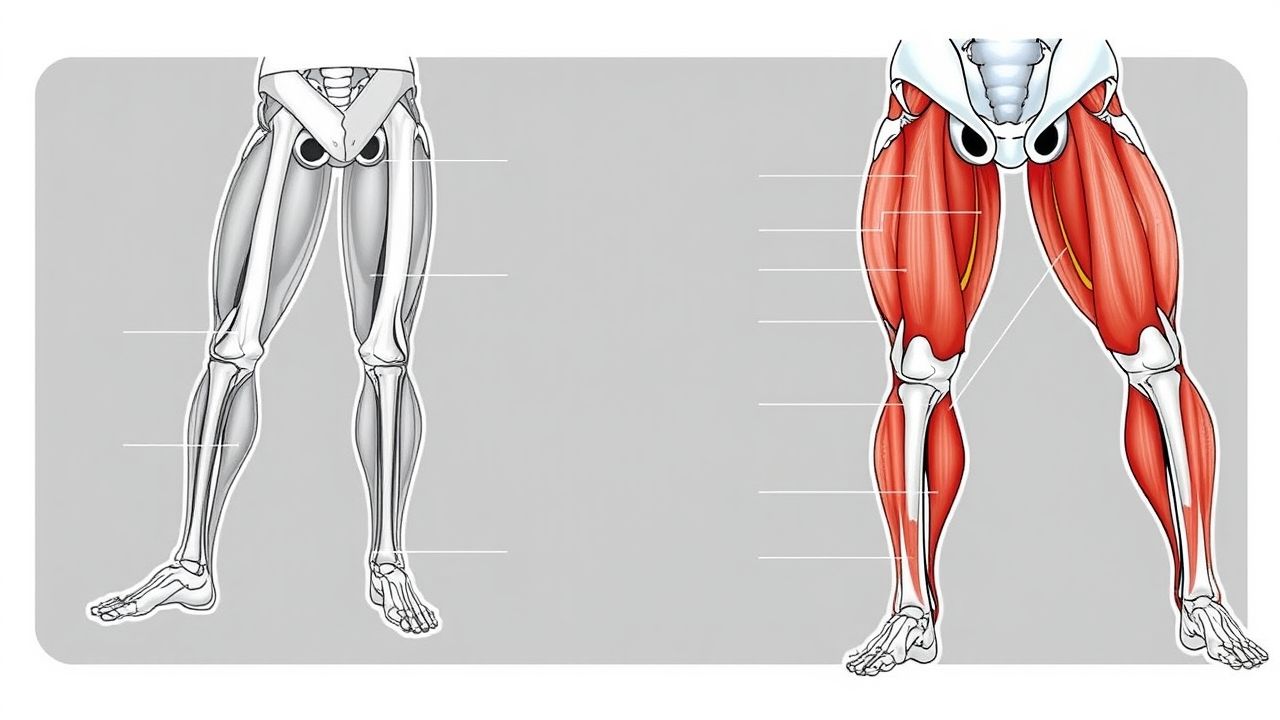 Muscles worked by the leg extension and the hamstring machine
