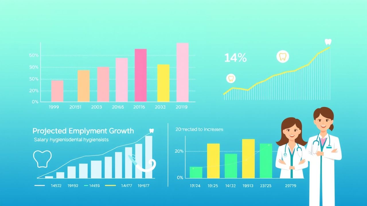 Dental hygienist career growth and salary projections in the U.S.